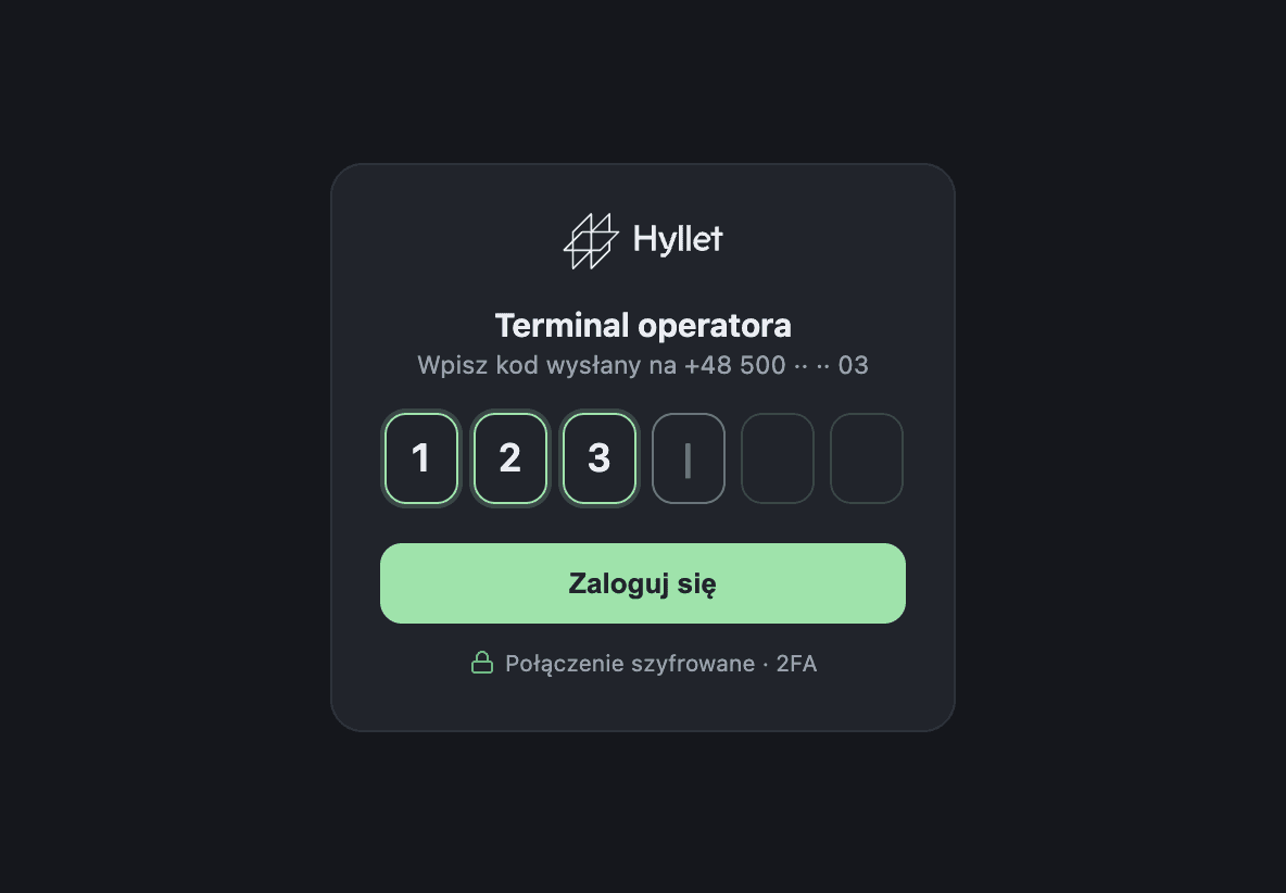 Officer sign-in screen